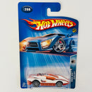 2004 Hot Wheels Track Aces Aeroflash 208 blanco con naranja 10SP