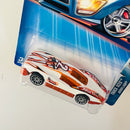 2004 Hot Wheels Track Aces Aeroflash 208 blanco con naranja 10SP