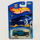 2003 Hot Wheels Wild Wave 40s Woodie Ford 057 azul 5SP base ZAMAC - Detalle Burbuja