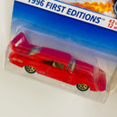 1996 Hot Wheels First Editions 1970 Dodge Charger Daytona rojo 7SP Primera Edición