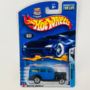 2003 Hot Wheels Wild Wave 40s Woodie Ford 057 azul 5SP base ZAMAC