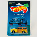 1989 Hot Wheels Classics 40s Woodie Ford amarillo BW base ZAMAC - Detalle Burbuja