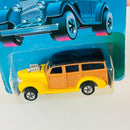 1989 Hot Wheels Classics 40s Woodie Ford amarillo BW base ZAMAC - Detalle Burbuja