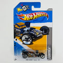 2012 Hot Wheels HW Code Cars Fangula negro J5 con SK5 base ZAMAC
