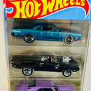 2025 Hot Wheels Fast & Furious Rápidos y Furiosos 5 Pack Set de 5 - 68 Plymouth Barracuda Formula S, 70 Dodge Charger R/T, 1966 Chevrolet Impala, Nissan Silvia S13, Porsche 911 GT3 RS