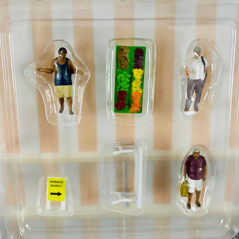 2022 American Diorama MiJo Exclusives 1:64 Limited Edition 1/4,800 Farmers Market Figuras Diorama Mercado de Agricultores