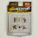 2022 American Diorama MiJo Exclusives 1:64 Limited Edition 1/4,800 Off-Road Adventure Figuras Diorama Obras en Carretera