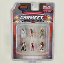 2023 American Diorama MiJo Exclusives 1:64 Limited Edition 1/4,800 Car Meet 4 Figuras Diorama Encuentro de Autos