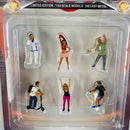 2023 American Diorama MiJo Exclusives 1:64 Limited Edition 1/4,800 Car Meet 4 Figuras Diorama Encuentro de Autos