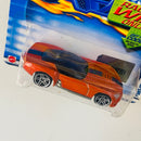 2002 Hot Wheels First Editions Pony Up 046 naranja metálico PR5 base ZAMAC Primera Edición