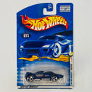 2001 Hot Wheels First Editions Maelstrom 024 azul metálico 3SP Primera Edición - Detalle Burbuja
