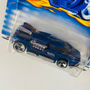 2001 Hot Wheels First Editions Maelstrom 024 azul metálico 3SP Primera Edición - Detalle Burbuja