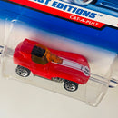 1998 Hot Wheels First Editions Cat-A-Pult rojo 5SP base ZAMAC Primera Edición