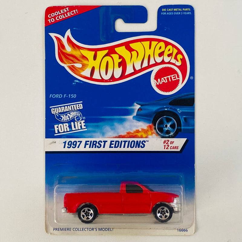 1997 Hot Wheels First Editions Ford F-150 rojo 5SP Primera Edición