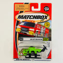 2002 Matchbox 50th Anniversary Ultimate Rescue Air Lift Helicopter Sikorsky verde con Hélices Rotativas y Gancho Retráctil