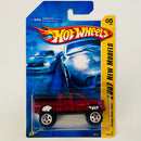 2007 Hot Wheels New Models Dodge Ram 1500 rojo con flamas 5SP Primera Edición