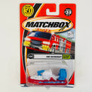 2002 Matchbox CHASE de Edición Limitada 1/10,000 50th Anniversary Ultimate Rescue Fire Hovercraft rojo Bombero con Cañón de Agua Giratorio