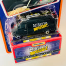 1998 Matchbox Star Car Collection Mission Impossible Surveillance Van Mercedes Benz negro con Cámara y Antena Giratorias