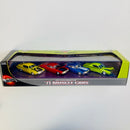 2001 Hot Wheels 100% Limited Edition 30th Anniversary of 71 Muscle Cars Set de 4 con Llantas de Goma RR - 1971 Buick GSX, 1971 Ford Torino, 71 Chevelle Chevrolet y 1971 Dodge Charger