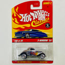 2006 Hot Wheels Classics Series 2 34 Ford 3-Window cromado spectraflame con flamas 5SP base ZAMAC