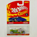 2005 Hot Wheels Classics Series 1 1923 Ford T-Bucket verde spectraflame 7SP base ZAMAC