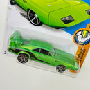 2014 Hot Wheels Muscle Mania 69 Dodge Charger Daytona verde metálico MC5