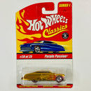 2005 Hot Wheels Classics Series 1 Purple Passion 49 Mercury dorado spectraflame con flamas Redline 5SP base ZAMAC