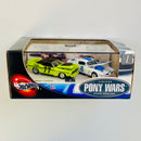 2002 Hot Wheels 100% Limited Edition Vintage Pony Wars Road Racing Set de 2 con Llantas de Goma RR - 70 Dodge Challenger Trans Am y 1970 Firebird T/A Pontiac