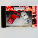 2002 Hot Wheels 100% Limited Edition American Racing Equipped Set de 2 con Llantas de Goma RR - 1970 Ford Mustang Boss y 41 Willys Gasser