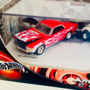 2002 Hot Wheels 100% Limited Edition American Racing Equipped Set de 2 con Llantas de Goma RR - 1970 Ford Mustang Boss y 41 Willys Gasser