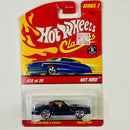 2006 Hot Wheels Classics Series 2 Hot Bird Pontiac Firebird azul oscuro spectraflame BFGoodrich 5SP base ZAMAC