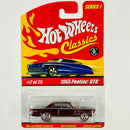 2005 Hot Wheels Classics Series 1 1965 Pontiac GTO rojo oscuro spectraflame Redline 5SP base ZAMAC
