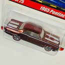 2005 Hot Wheels Classics Series 1 1965 Pontiac GTO rojo oscuro spectraflame Redline 5SP base ZAMAC