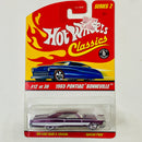 2006 Hot Wheels Classics Series 2 1965 Pontiac Bonneville morado spectraflame 7SP base ZAMAC
