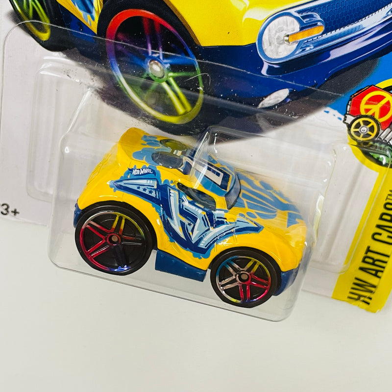2017 Hot Wheels HW Art Cars Rocket Box amarillo PR5