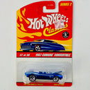 2006 Hot Wheels Classics Series 2 1967 Camaro Convertible Chevrolet azul spectraflame Goodyear 5SP base ZAMAC