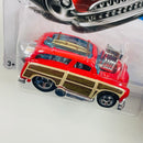 2017 Hot Wheels Tooned Surf N Turf rojo 5SP Primera Edición