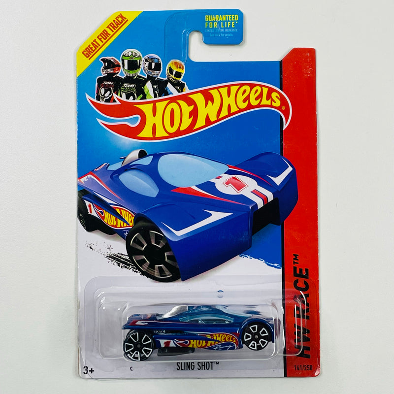 2013 Hot Wheels HW Race Sling Shot azul metálico TRAP5