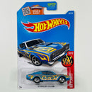 2016 Hot Wheels HW Flames 69 Mercury Cyclone azul metálico 5SP