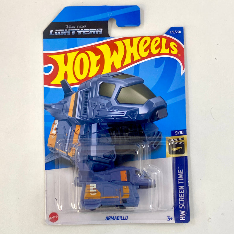 2022 Hot Wheels Disney Pixar Buzz Lightyear HW Screen Time Armadillo azul 5SP Primera Edición