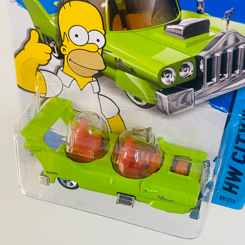 2014 Hot Wheels HW City The Simpsons The Homer verde 5SP Primera Edición