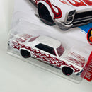 2016 Hot Wheels HW Flames 65 Pontiac GTO blanco con flamas PR5