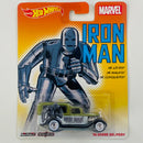 2014 Hot Wheels Premium Pop Culture Marvel Iron Man 34 Dodge Delivery verde oliva metálico Llantas de Goma RR base ZAMAC