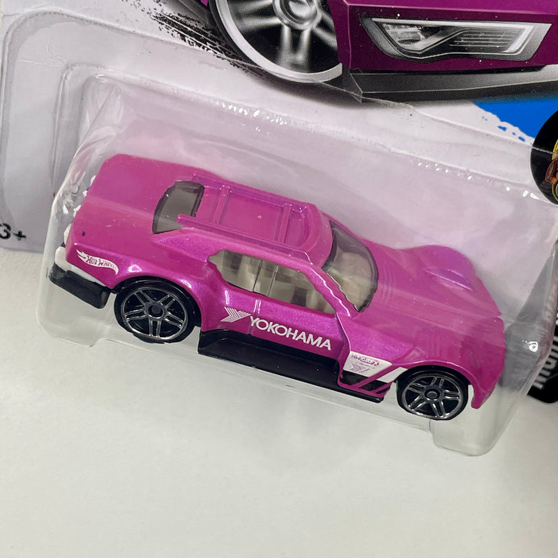 2016 Hot Wheels Night Burnerz Yokohama Driftsta rosado metálico PR5