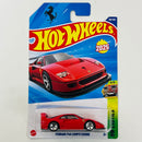 2025 Hot Wheels HW Exotics Ferrari F40 Competizione rojo 5SP Primera Edición - Detalle Burbuja