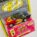 1998 Matchbox Premiere Hot Rod Collection Limited Edition 1/25,000 57 Chevy negro con flamas Llantas de Goma