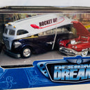 2000 Hot Wheels Collectibles Designer Dreamz Set de 2 con Llantas de Goma RR - Rocket Oit, Bizarro 57 Cadillac
