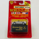 1992 Matchbox World Class Collectors Edition Mercedes Benz 500 SL plata Llantas de Goma