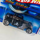 2006 Hot Wheels First Editions Bone Shaker negro 5SP base ZAMAC Blíster Europeo Primera Edición