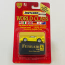 1992 Matchbox World Class Collectors Edition Ferrari F40 amarillo Llantas de Goma